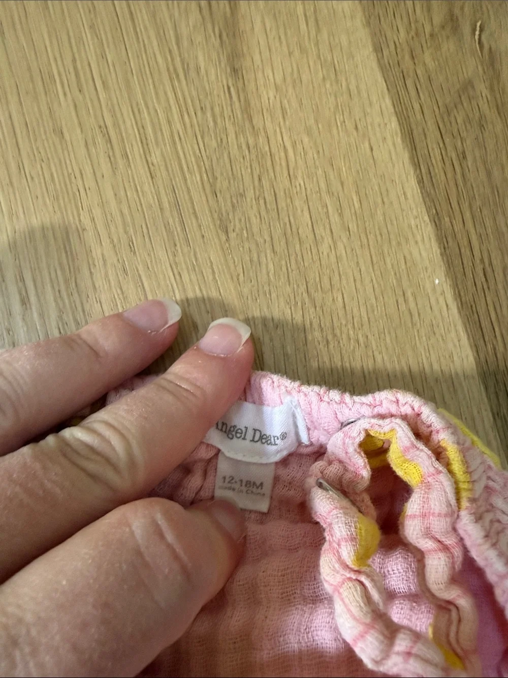 Angel Dear Pink and Yellow Sunny Ruffle Diaper Cover